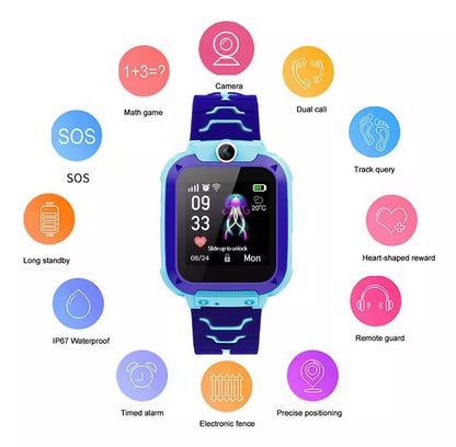 Permite comunicación sin exponer al niño a redes sociales-Reloj con GPS + Llamadas